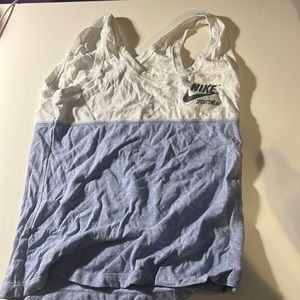 White and purple Nike sportswear tank top